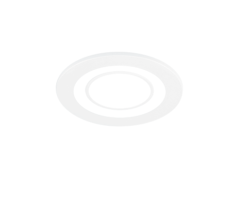 Core LED recessed spotlight 8 cm matt white — 652510131