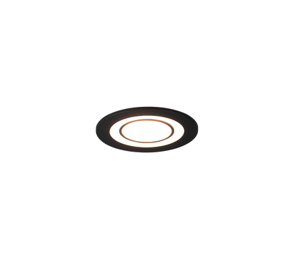 Core LED recessed spotlight 8 cm matt black — 652510132