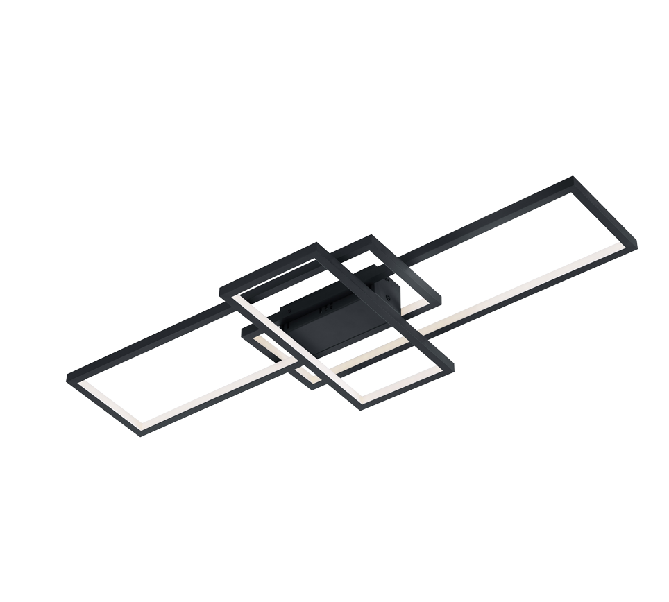 WiZ Thiago LED ceiling lamp 104 cm anthracite RGBW — 652610342