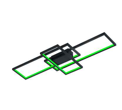 WiZ Thiago LED ceiling lamp 104 cm anthracite RGBW — 652610342