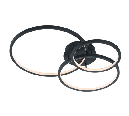 WiZ Aaron LED ceiling lamp anthracite RGBW — 652710342
