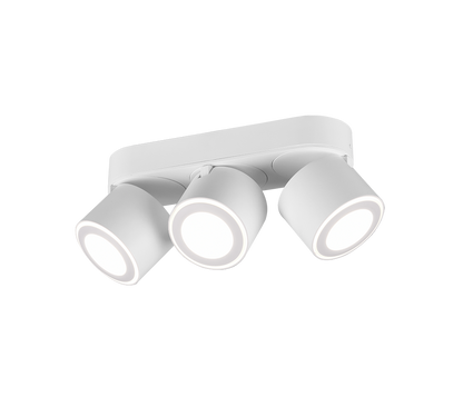 Taurus LED spotlight 3-pc matt white — 652910331