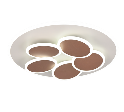 Mandala LED ceiling lamp warm grey/coffee brown — 653210676