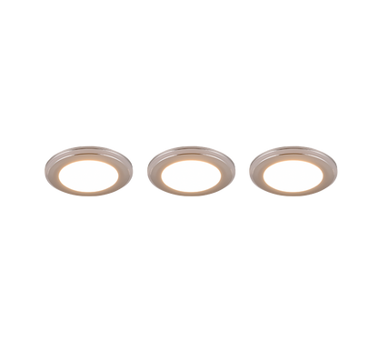 Argus LED recessed spotlight chrome 3-pack RGB — 653610306