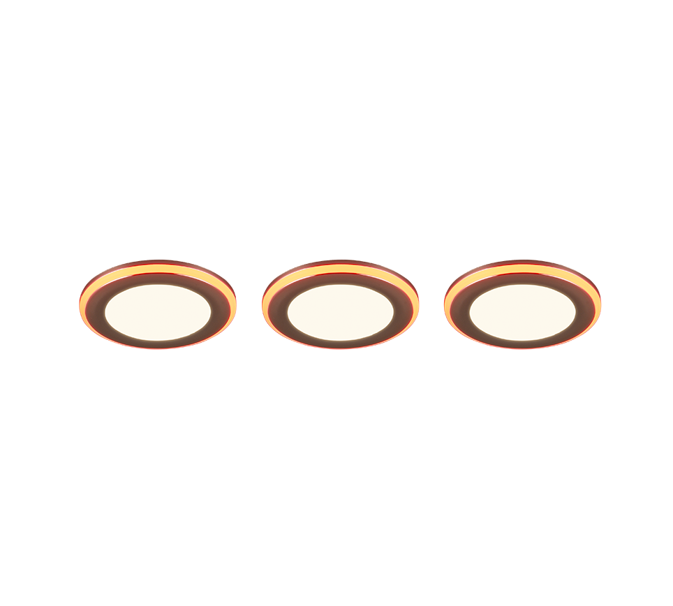 Argus LED recessed spotlight chrome 3-pack RGB — 653610306