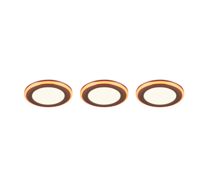 Argus LED recessed spotlight chrome 3-pack RGB — 653610306