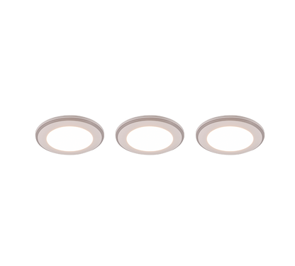 Argus LED recessed spotlight matt white 3-pack RGB — 653610331