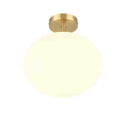 Fomento ceiling lamp E27 matt brass/white — 663100108