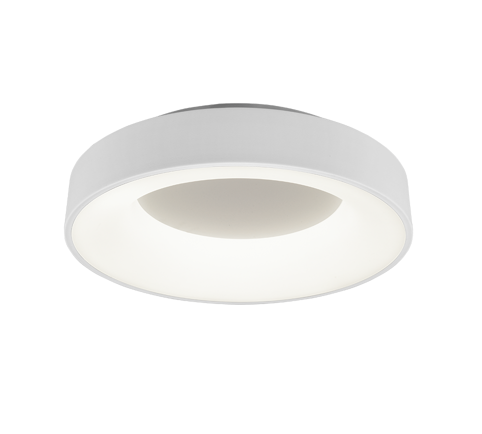 Girona LED ceiling lamp 45 cm matt white — 671210131