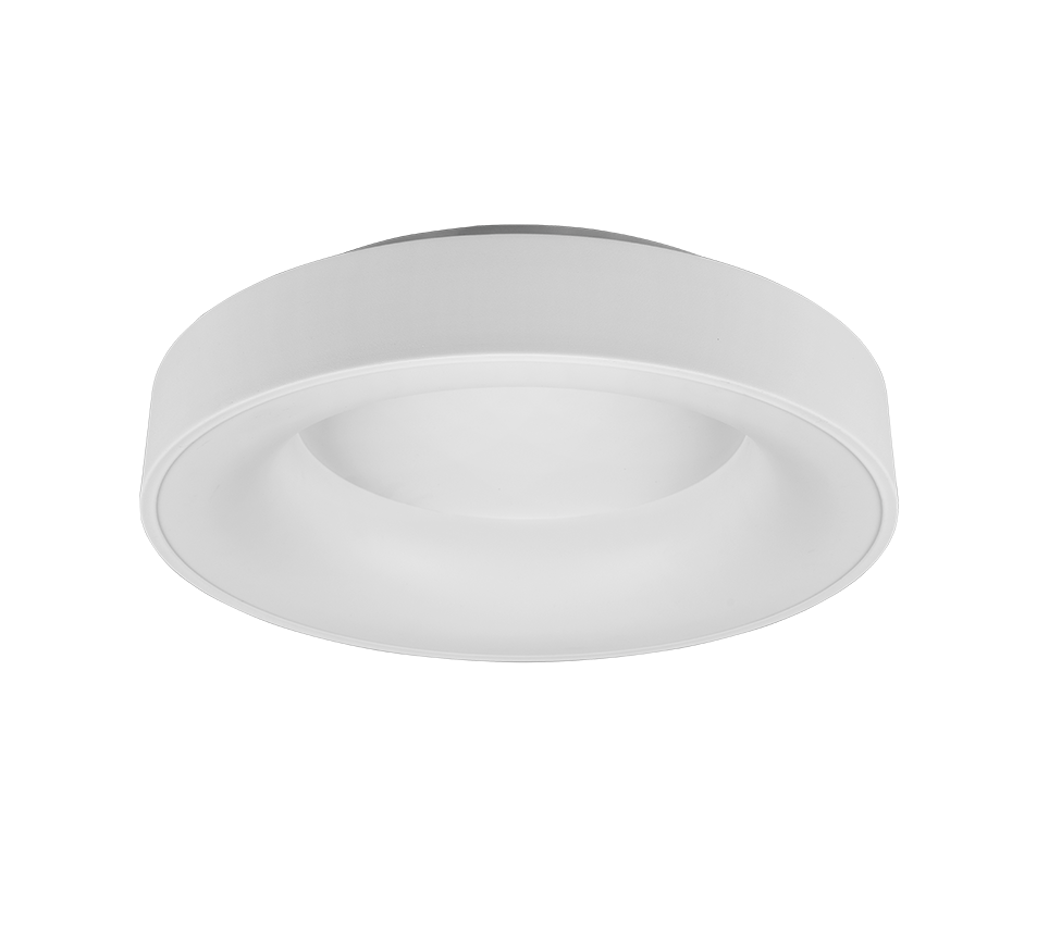 Girona LED ceiling lamp 45 cm matt white — 671210131