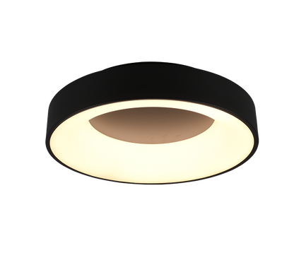 Girona LED ceiling lamp 45 cm matt black — 671210132