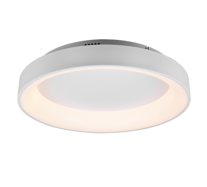 Girona LED ceiling lamp 60 cm matt white — 671290131