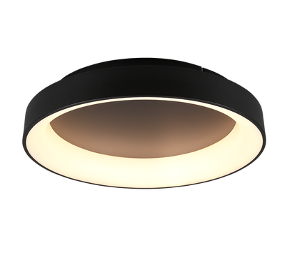 Girona LED ceiling lamp 60 cm matt black — 671290132