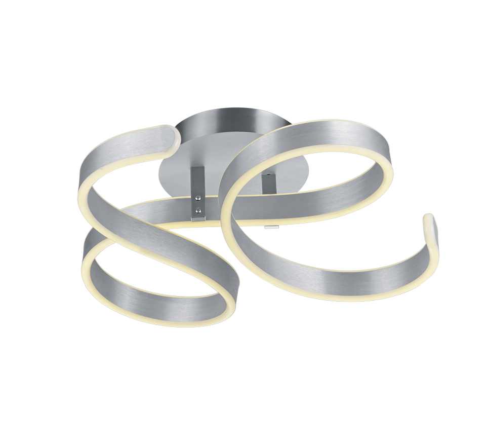 Francis LED ceiling lamp brushed aluminium — 671310105