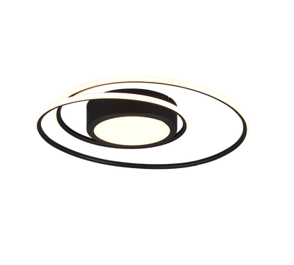 Yava LED ceiling lamp matt black — 672310232