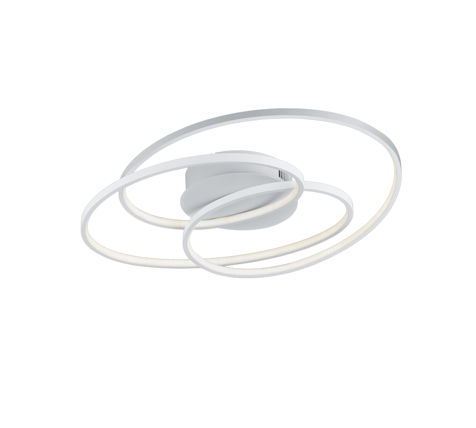 Gale LED ceiling lamp 60 cm matt white — 673916031