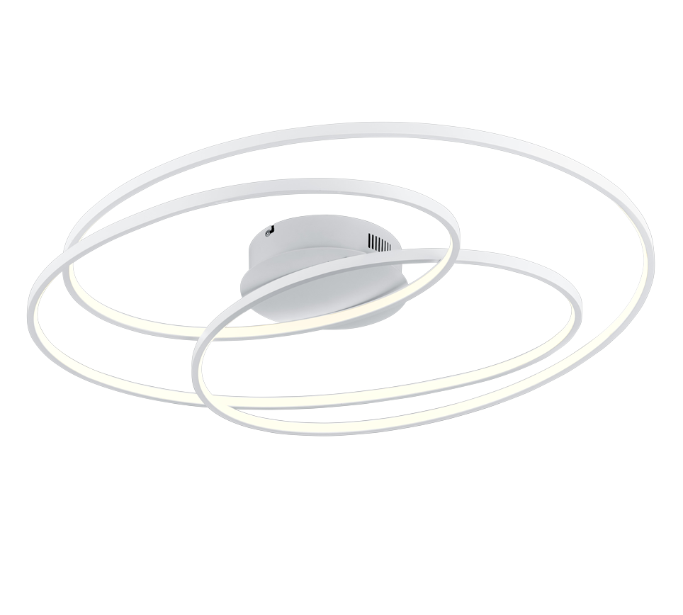 Gale LED ceiling lamp 80 cm matt white — 673918031
