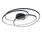 Gale LED ceiling lamp 80 cm matt black — 673918032