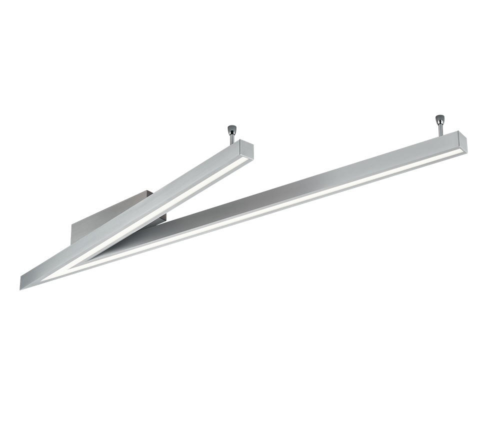 Cicanto LED ceiling lamp brushed steel — 675010107