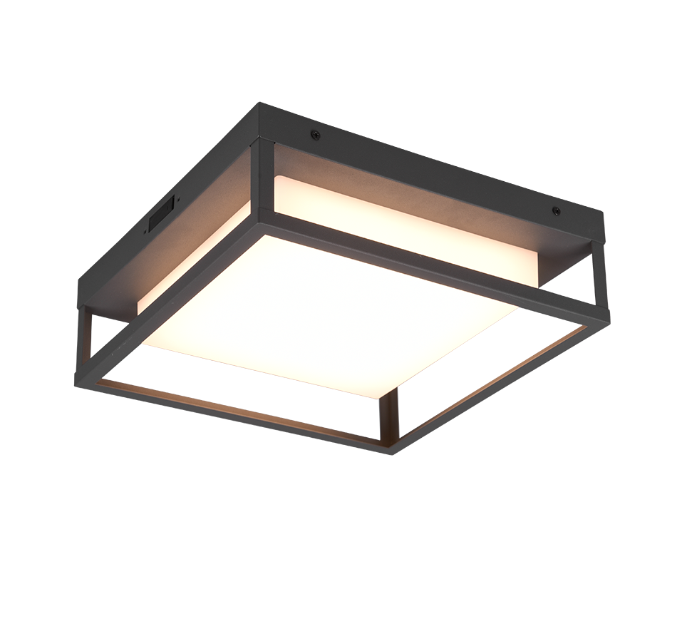 Witham LED ceiling lamp anthracite — 677860142
