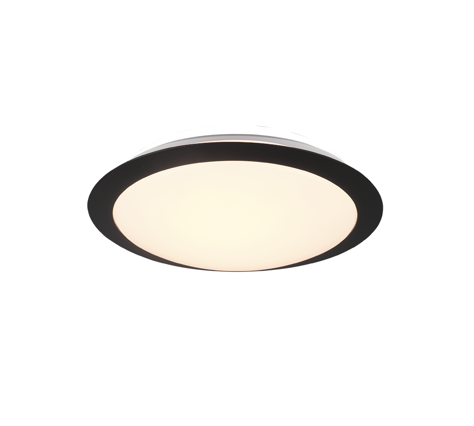 Umberto H2O LED ceiling lamp 29 cm matt black — 680310132