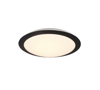 Umberto H2O LED ceiling lamp 29 cm matt black — 680310132