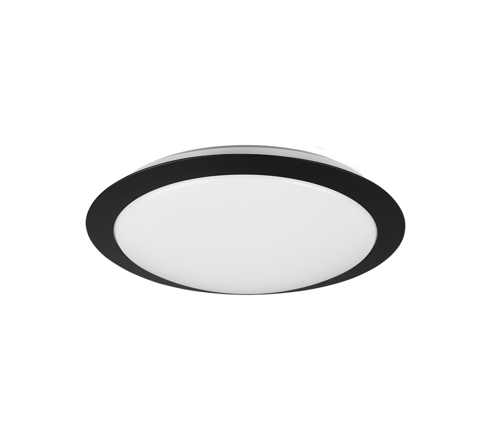 Umberto H2O LED ceiling lamp 29 cm matt black — 680310132