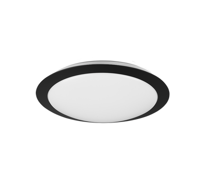 Umberto H2O LED ceiling lamp 29 cm matt black — 680310132