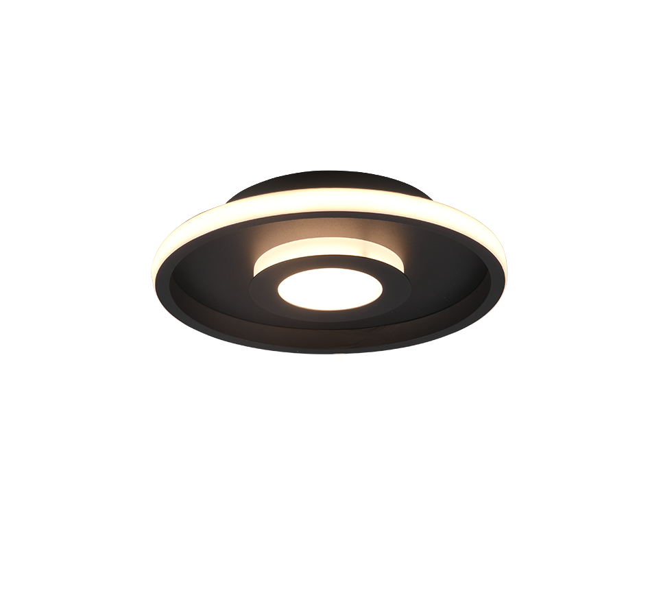 Ascari H2O LED ceiling lamp 30 cm matt black — 680810332