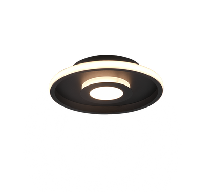 Ascari H2O LED ceiling lamp 30 cm matt black — 680810332