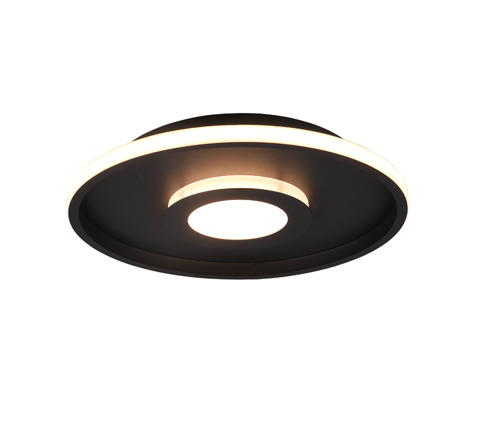Ascari H2O LED ceiling lamp 40 cm matt black — 680819332