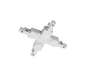 DUOline X-coupling matt white — 702431