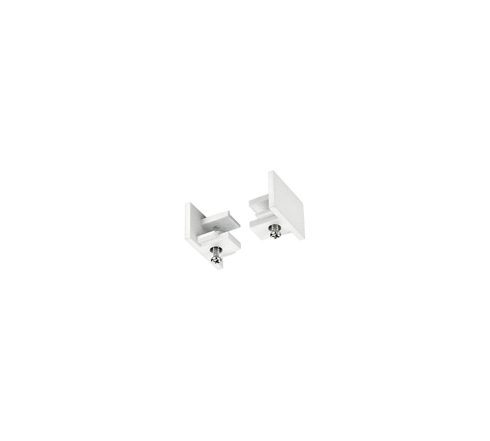 DUOline end piece kit matt white — 703031