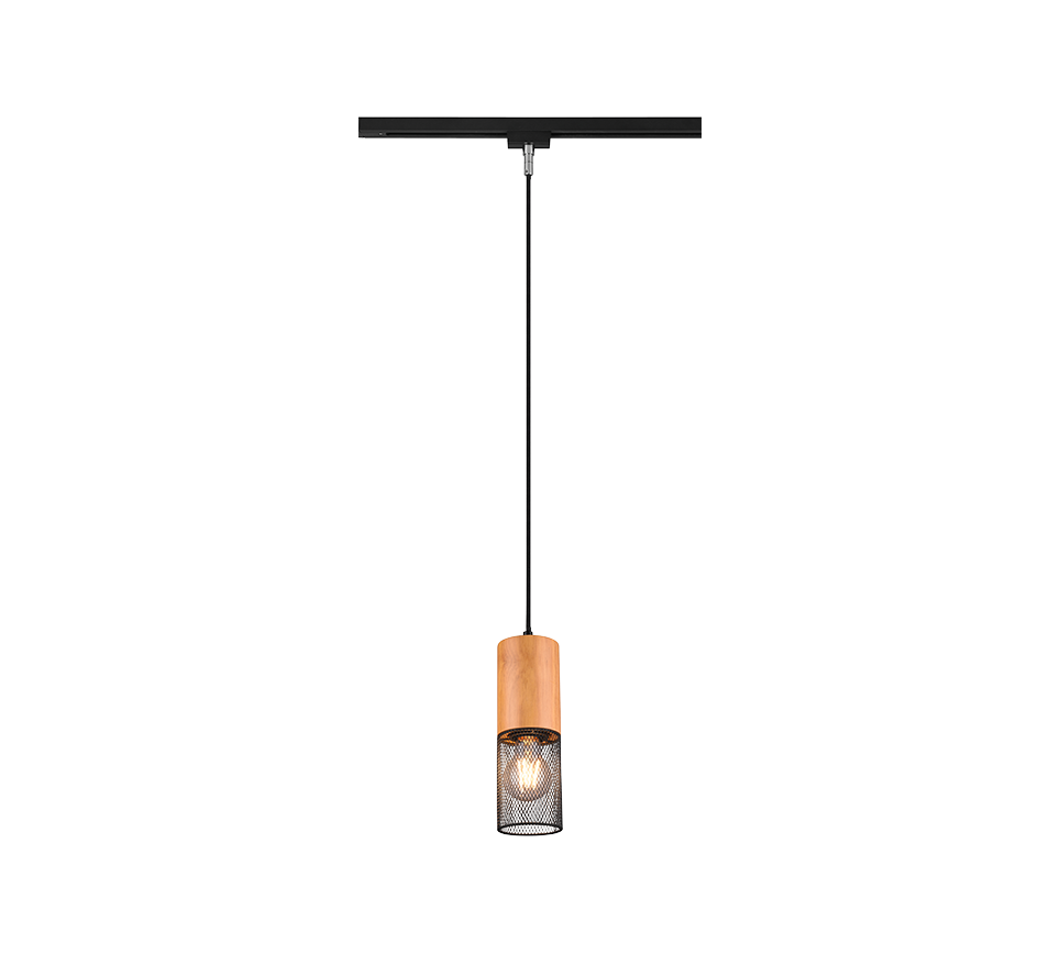 DUOline Tosh pendant 1-pc E27 matt black — 73430132