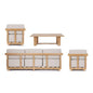 Bizzotto Theseus Natural Sofa SET4 — Bizzotto