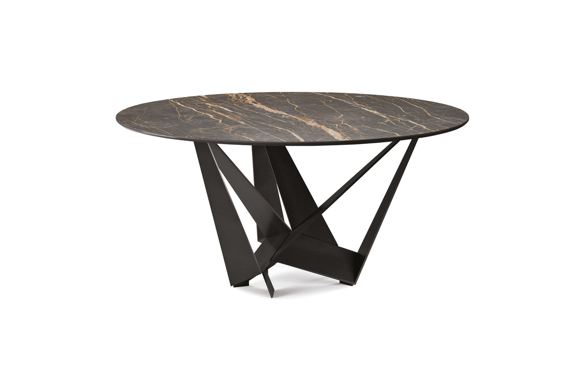 Cattelan Italia SKORPIO Keramik Round — round ceramic dining table, official product photograph