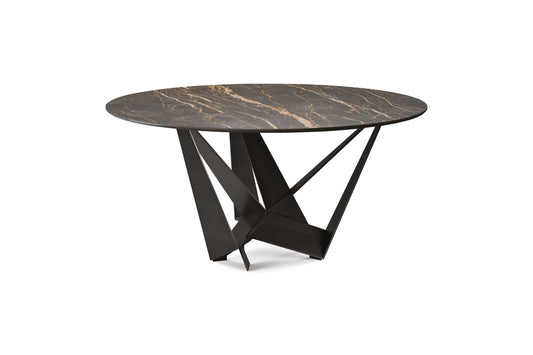 Cattelan Italia SKORPIO Keramik Round — round ceramic dining table, official product photograph