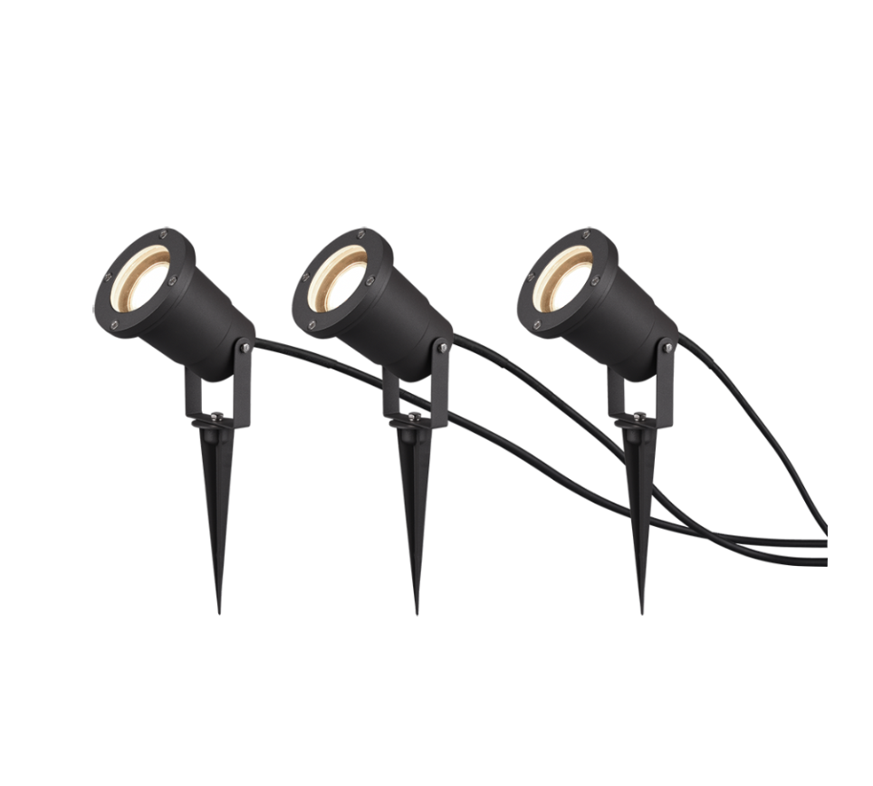 Ubangi spotlight 3-pc GU10 anthracite — 800260342