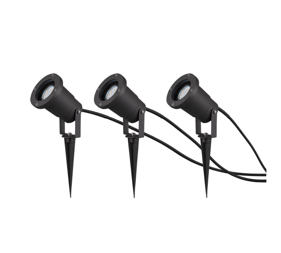 Ubangi spotlight 3-pc GU10 anthracite — 800260342
