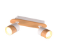 Aruni spotlight 2-pc GU10 wood/matt white — 801100231