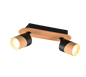 Aruni spotlight 2-pc GU10 wood/matt black — 801100232