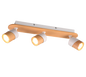 Aruni spotlight 3-pc GU10 wood/matt white — 801100331