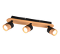 Aruni spotlight 3-pc GU10 wood/matt black — 801100332
