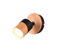 Aruni spotlight 1-pc GU10 wood/matt black — 801170132