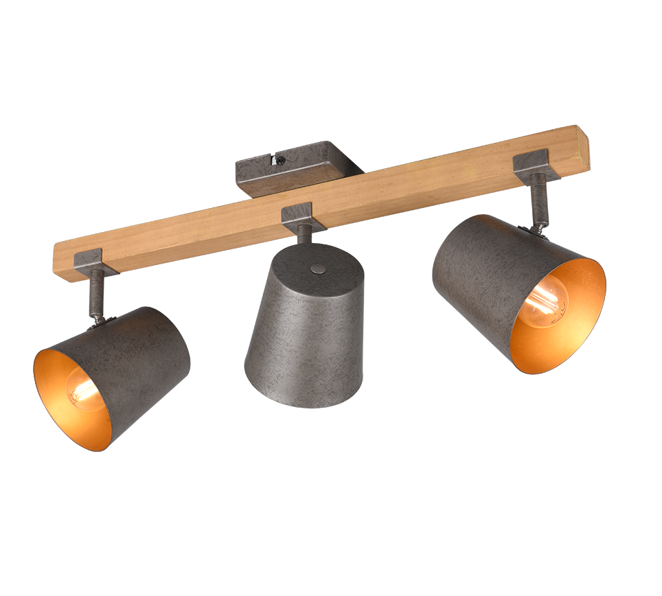 Bell spotlight 3-pc E14 antique steel — 801900367