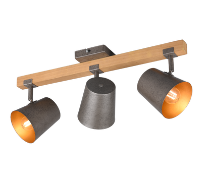 Bell spotlight 3-pc E14 antique steel — 801900367