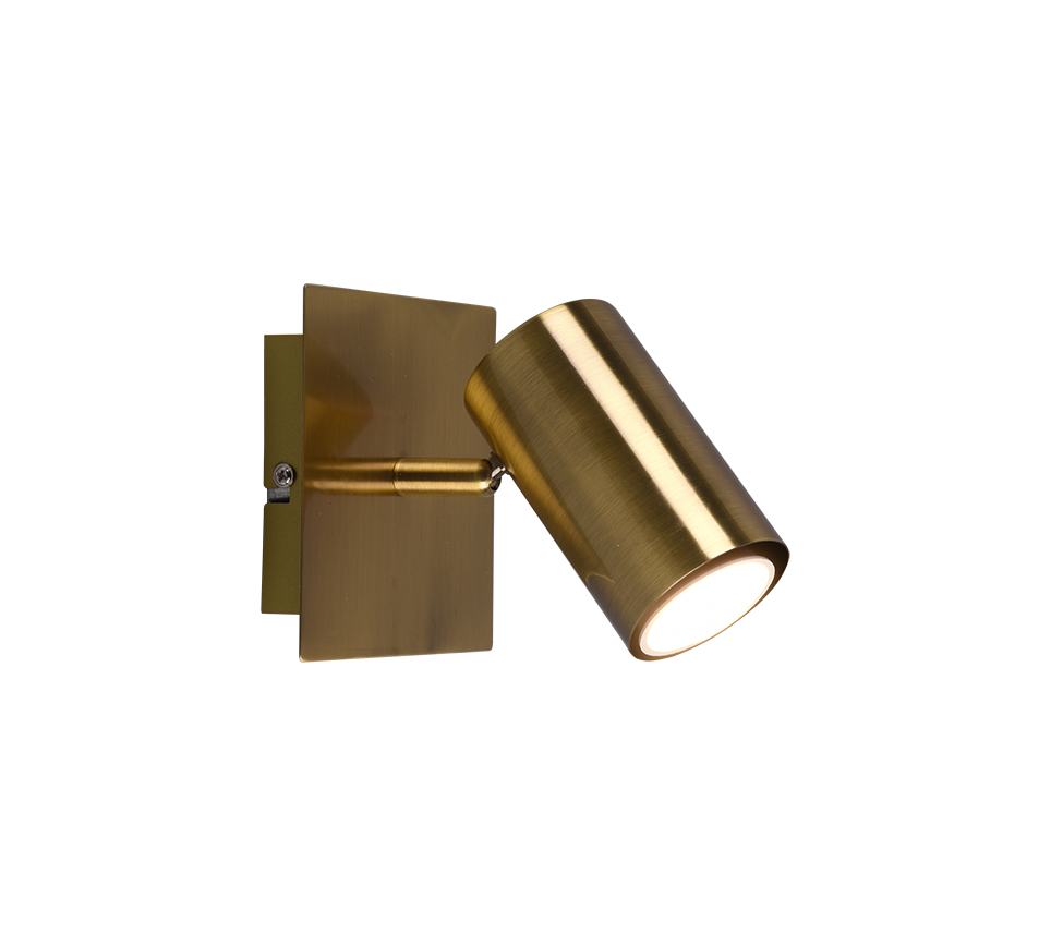 Marley spotlight 1-pc GU10 antique brass — 802400104