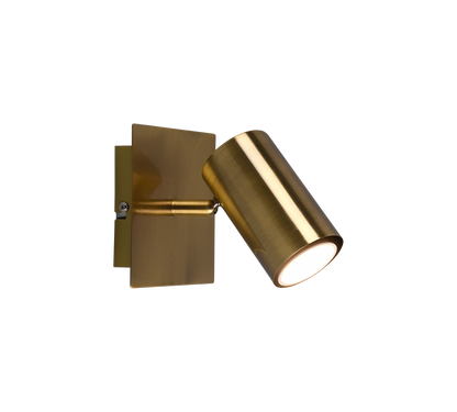 Marley spotlight 1-pc GU10 antique brass — 802400104