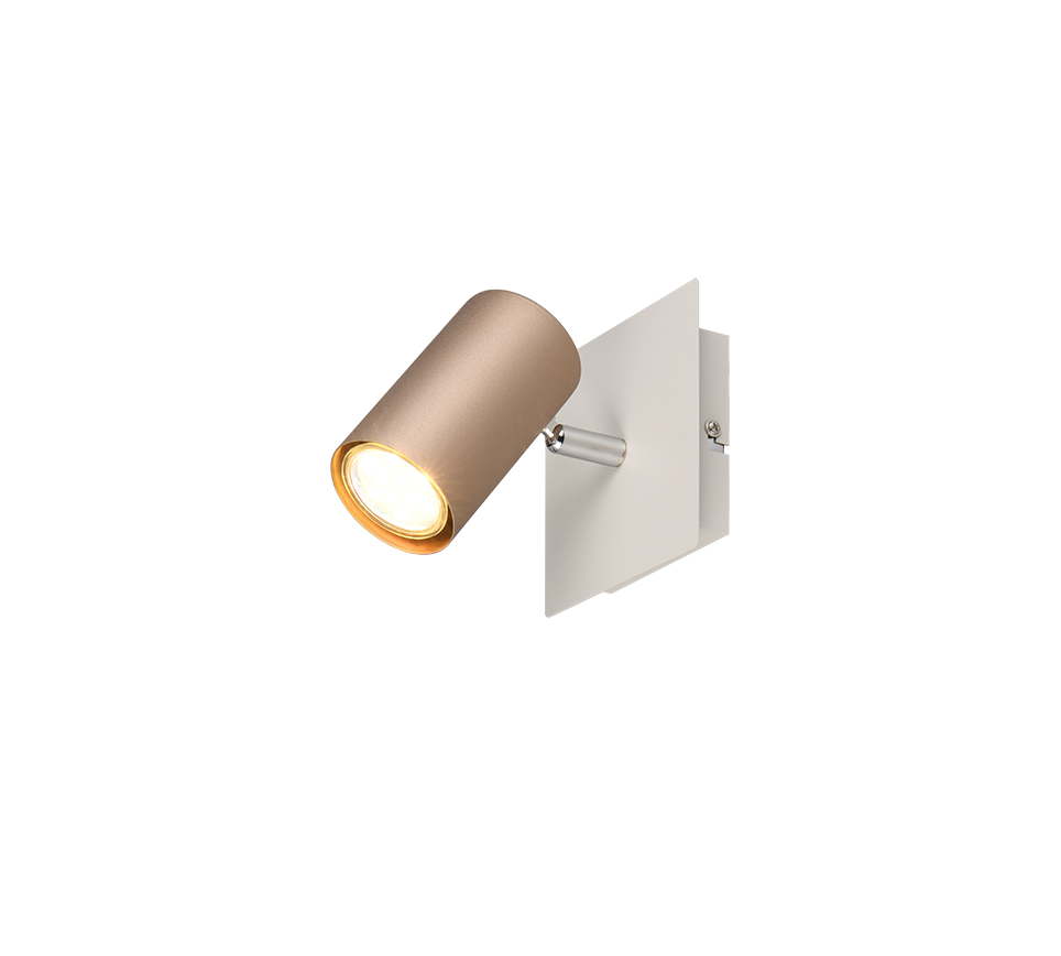 Marley spot 1-pc GU10 coffee brown/matt white — 802400165