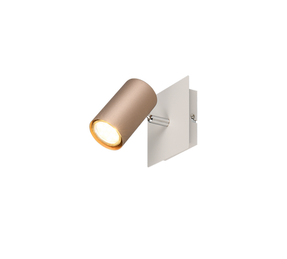 Marley spot 1-pc GU10 coffee brown/matt white — 802400165